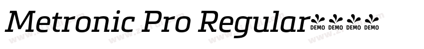 Metronic Pro Regular字体转换